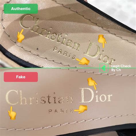 dior slippers real vs fake|Dior shoe authenticity.